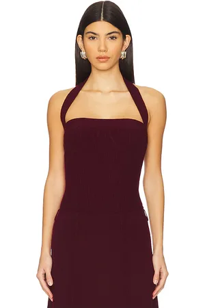 Lisa Yang Liana top en burgundy en color burgundy talla 1 en - Burgundy. Talla 1 (también en 2).