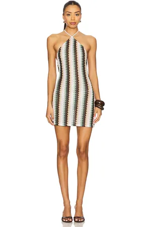 Lovers And Friends Vestido nettie en color green,brown talla L en - Green,Brown. Talla L (también en M, S, XL, XS, XXS).