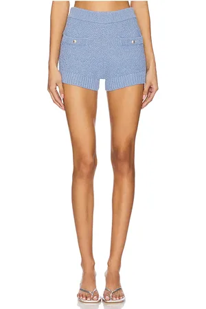 Central Park West Seed stitch shorts en color talla L en - Blue. Talla L (también en M, S, XS).