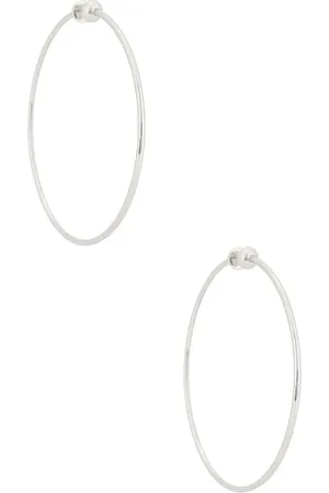 Jenny Pendientes de aro icon en color plateado metálico talla all en - Metallic Silver. Talla all.