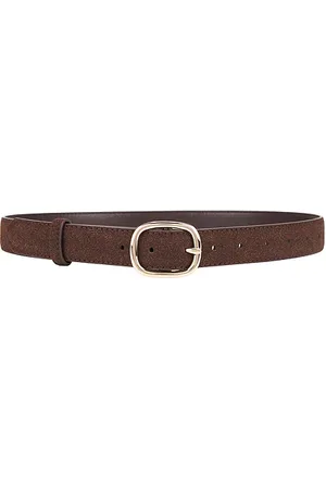 Shashi Cinturón kelly oval en color marrón talla all en - Brown. Talla all.