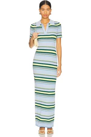 MONSE Maxivestido a rayas en color azul talla L en - Blue. Talla L (también en M, S, XS).