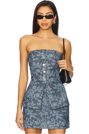 AFRM The sailor bustier top en color azul talla L en - Blue. Talla L (también en M, S, XL, XS, XXL, XXS).