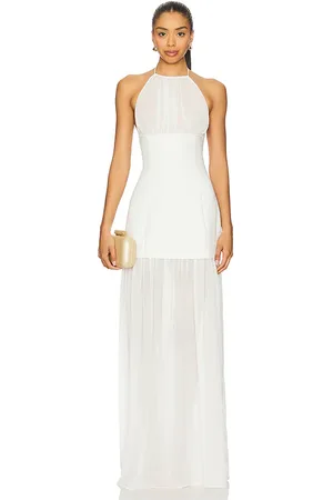 Camila Coelho Vestido roquel en color ivory talla L en - Ivory. Talla L (también en M, S, XL).