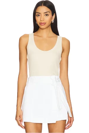 VERONICA BEARD Camiseta tirantes birke en color ivory talla L en - Ivory. Talla L (también en M, S, XL, XS).