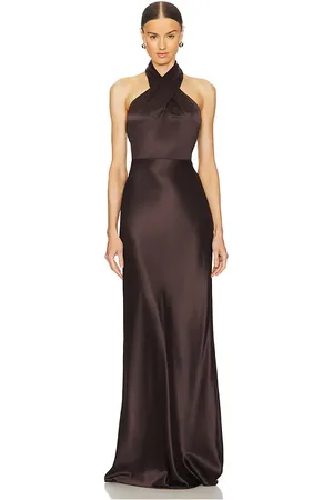 VERONICA BEARD Vestido alberta en color chocolate talla 14 en - Chocolate. Talla 14 (también en 16).