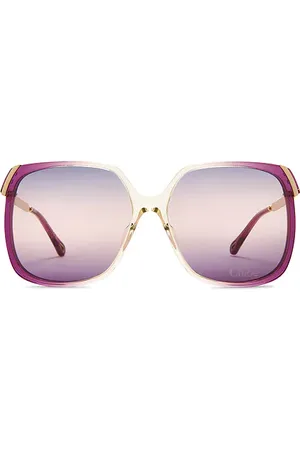 Chloé Gafas de sol en color burgundy talla all en Burgundy Gold & Violet - Burgundy. Talla all.