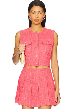 LINE & DOT Emmeline top en color rosado talla L en - Pink. Talla L (también en M, S, XS).