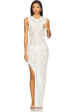 superdown Vestido daphne en color talla L en - White. Talla L (también en M, S, XL, XS, XXS).