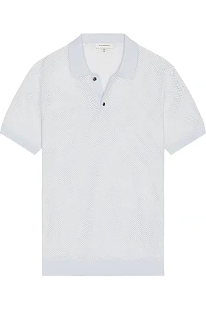 CLUB MONACO Textured sweater polo en color bebe azul talla L en - Baby Blue. Talla L (también en M, S, XL/1X).