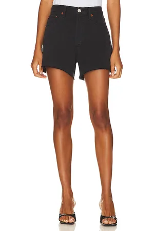 RE/DONE Originals 90s low slung short en color negro talla 23 en - Black. Talla 23 (también en 29).