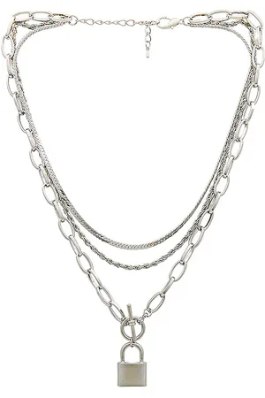 petit moments Collar stronger en color metálico talla all en - Metallic Silver. Talla all.