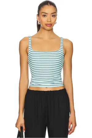 LnA Camiseta tirantes acanalada abby en color azul cerceta talla L en - Teal. Talla L (también en M, S, XL, XS).