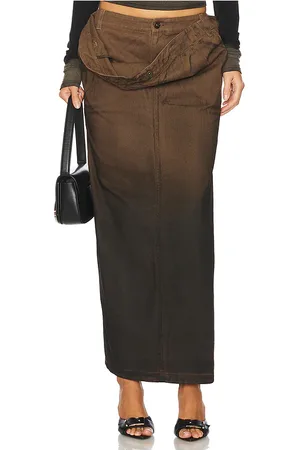 Marrknull Falda larga turndown en color talla S en - Brown. Talla S (también en XS).