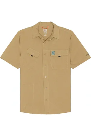TOPO Camisa retro en color bronce talla L en - Tan. Talla L (también en M, S, XL/1X).