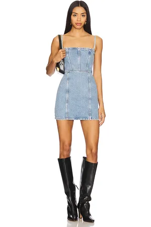 Icon Denim Vestido judy en color azul talla L en - Blue. Talla L (también en M, S, XL, XS).