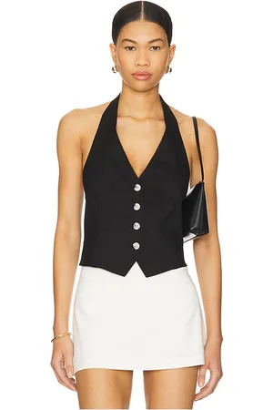 VERONICA BEARD Chaleco arabella en color talla 0 en - Black. Talla 0 (también en 00, 10, 12, 2, 4, 6, 8).