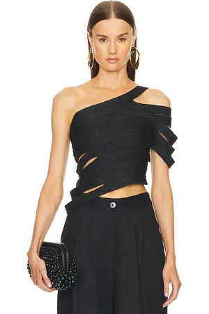 Cult Gaia Sashi knit top en color talla S en - Black. Talla S (también en XS).