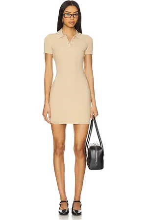 Lovers And Friends Ylenia polo dress en color beige talla L en - Beige. Talla L (también en M, S, XL, XS, XXS).