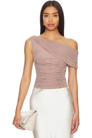 LPA Mona top en color taupe talla M en - Taupe. Talla M (también en XS).