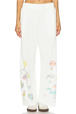 LAUREN MOSHI Pierna ancha juvia en color ivory talla L en - Ivory. Talla L (también en M, S, XL, XS).
