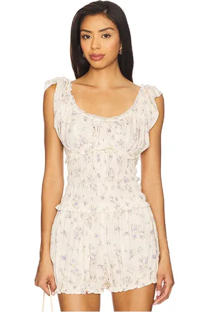 Tularosa Lori top en color crema talla L en - Cream. Talla L (también en M, S, XL, XS, XXS).