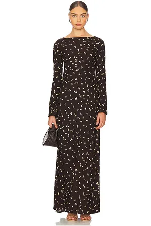 FAITHFULL THE BRAND Vestido lilou en color chocolate talla S en - Chocolate. Talla S (también en XS).
