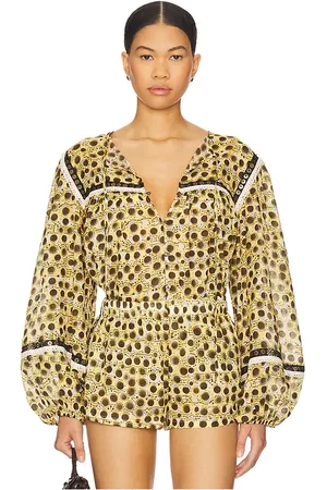 SIEDRES Blusa nuya en color amarillo talla 34 en - Yellow. Talla 34 (también en 36, 38, 40, 42).
