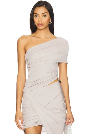 Helmut Lang Parte superior asimétrica protect en color gris claro talla L en - Light Grey. Talla L (también en S, XS).