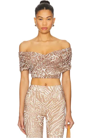 AFRM Fabiola top en color marrón talla 1X en - Brown. Talla 1X (también en 3X, L, M, S, XL, XS, XXL, XXS).