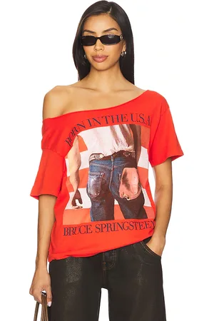 DAYDREAMER Camiseta bruce springsteen born en the usa en color rojo talla L en - Red. Talla L (también en M, S, XL, XS).