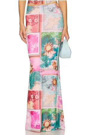 AFRM Falda tegan en color pink,teal talla 1X en - Pink,Teal. Talla 1X (también en 3X, L, M, S, XL, XS, XXL, XXS).
