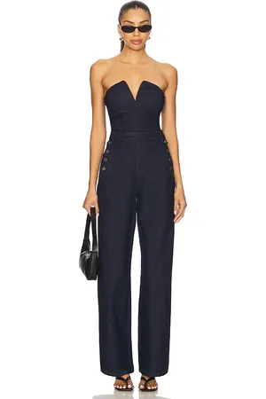 AFRM Bailey jumpsuit en color azul talla L en - Blue. Talla L (también en M, S, XL, XS, XXL).