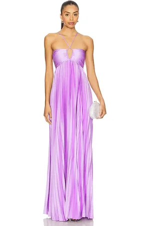 LIKELY Vestido largo blair en color morado talla 0 en - Purple. Talla 0 (también en 00, 10, 12, 2, 4, 6).