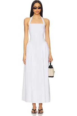 4th & Reckless Vestido halter bonita en color talla L en - White. Talla L (también en M, S, XL, XS).