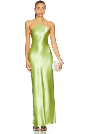 LINE & DOT Maxivestido en color verde talla L en - Green. Talla L (también en M, S, XL, XS).