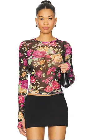 AFRM Kaylee top en color negro talla 1X en - Black. Talla 1X (también en 2X, 3X, L, M, S, XL, XS, XXL, XXS).