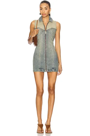 ABrand Vestido roxie en color azul talla L en - Blue. Talla L (también en M, S, XS).