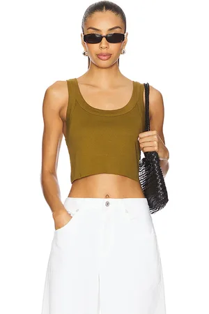 A.L.C. Top sin mangas halsey en color verde talla L en - Green. Talla L (también en M, S, XL, XS).