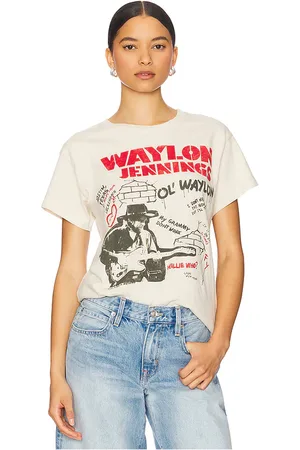 DAYDREAMER Camiseta waylon jennings ol? waylon tour en color blanco talla L en - White. Talla L (también en M, S, XL, XS).