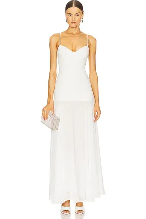 Lovers And Friends Vestido largo rochelle en color blanco talla L en - White. Talla L (también en M, S, XS).