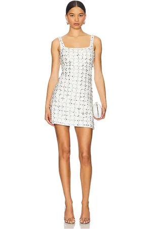 Simkhai Minivestido con adornos ziva en color blanco talla 0 en - White. Talla 0 (también en 10, 12, 2, 4, 6, 8).