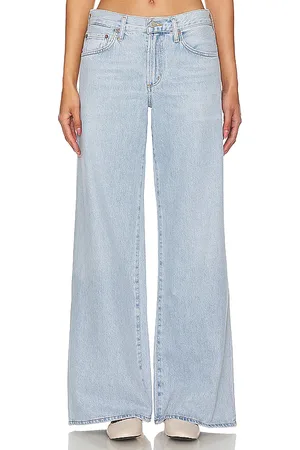 AGOLDE Campana holgada de talle bajo clara en color denim claro talla 24 en - Denim-Light. Talla 24 (también en 32, 33).