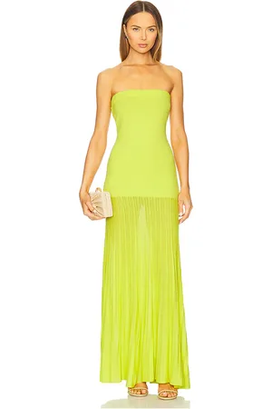 LINE & DOT Vestido tubo arlo en color verde talla L en - Green. Talla L (también en M, S, XL, XS).