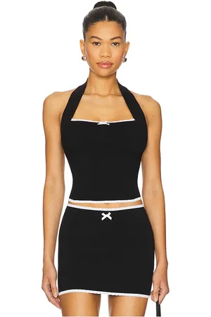 MAJORELLE Moriah halter top en color talla L en - Black. Talla L (también en M, S, XL, XS, XXS).