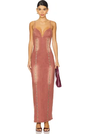 BY.DYLN Maxivestido magda en color mauve talla M en - Mauve. Talla M (también en XL).