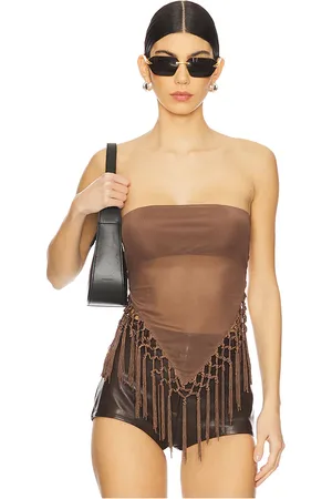 MORE TO COME Shion top en color talla L en - Brown. Talla L (también en M).
