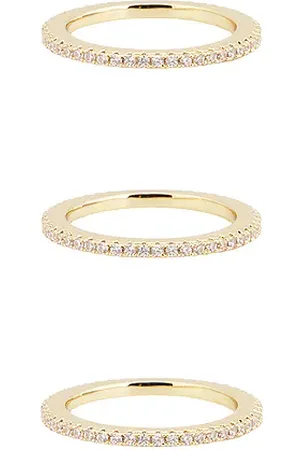 Luv AJ Anillo circular the classic en color oro metálico talla 5 en - Metallic Gold. Talla 5 (también en 6, 7, 8).