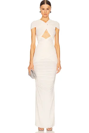 RONNY KOBO Vestido largo nasha en color ivory talla M en - Ivory. Talla M (también en XS).