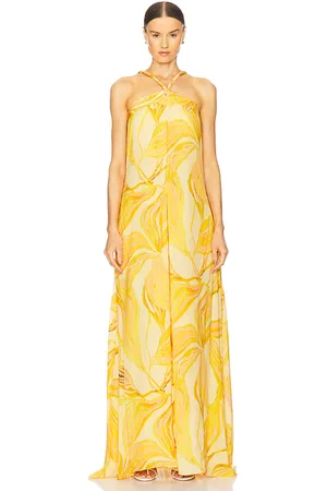 ALEXIS Maxivestido en color naranja talla L en - Orange. Talla L (también en M, XS).
